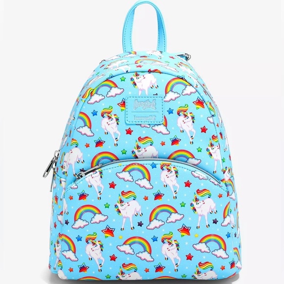 NEW Loungefly Lisa Frank Markie Allover Print Mini Backpack - Picture 2 of 11